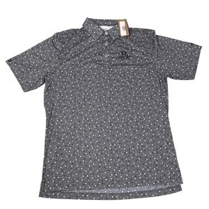 Straight Down Performance Golf Polo Shirt Mens Large Quivira Golf Club Geometric
